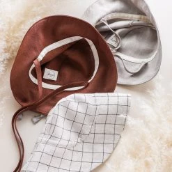 Briar Baby Cotton & Linen Exclusive Linen Sunbonnet - Flax
