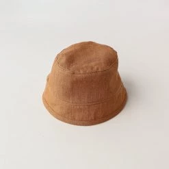 Briar Baby Linen Bucket Hat - Rust 9 Briar Baby Linen Bucket Hat - Rust