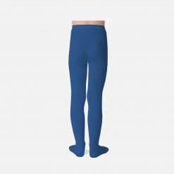 Collegien Babies & Kids Rib Tights - Blue Sapphire Cotton & Linen 7 Collegien Babies & Kids Rib Tights - Blue Sapphire Cotton & Linen