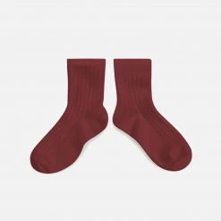 Collegien Adult's Cotton Short Socks - Chestnut