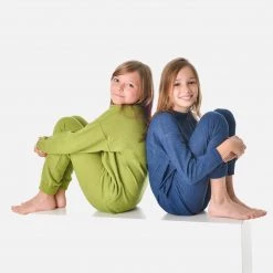Cosilana Organic Merino Wool Terry Pyjama Set - Blue