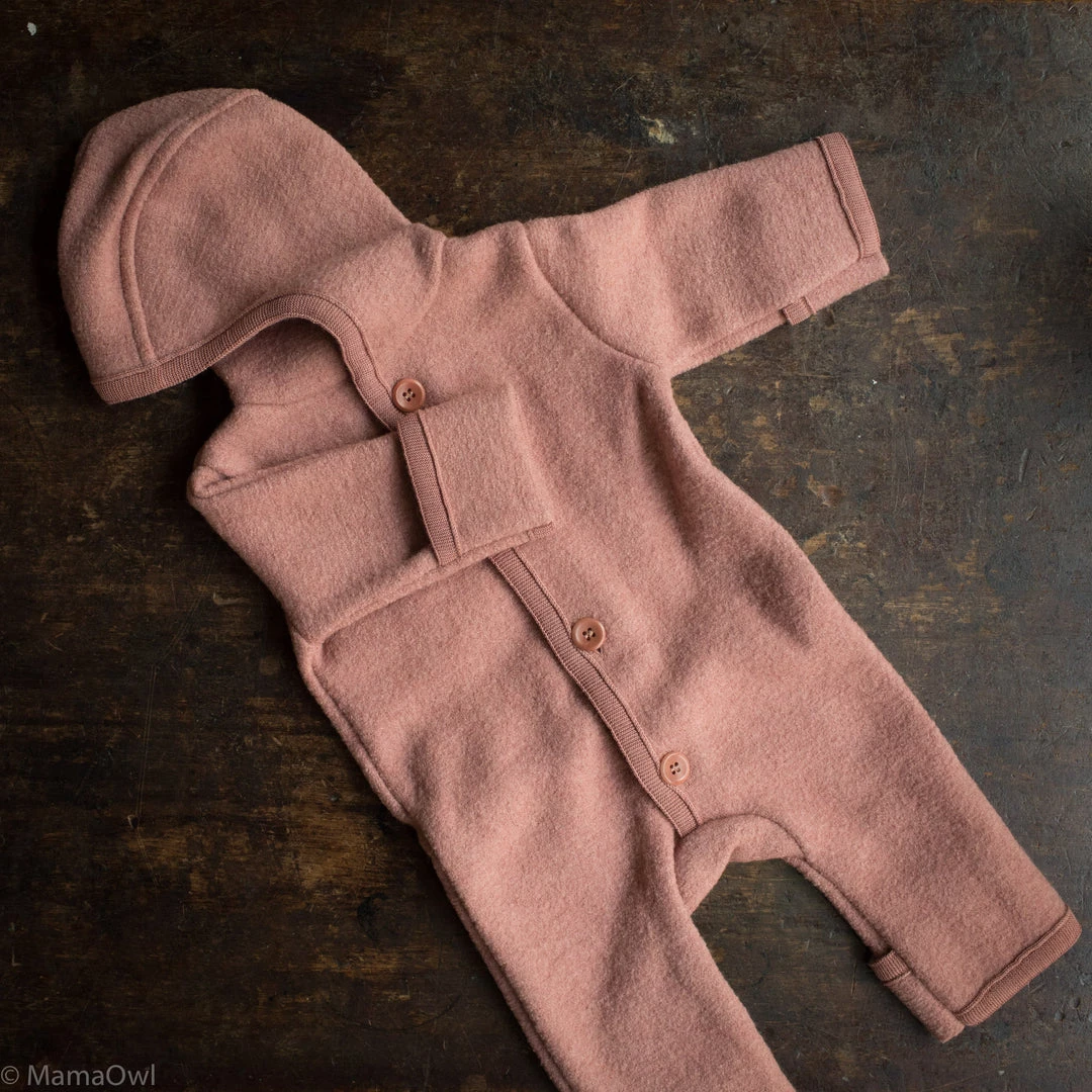 Disana Organic Boiled Merino Wool Overall - Rose 4 Disana Organic Boiled Merino Wool Overall - Rose