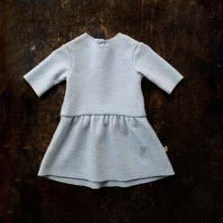 Disana Organic Boiled Merino Wool Dress - Light Grey