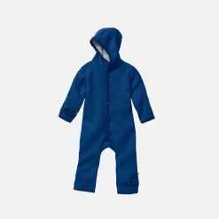 Disana Baby Wool Organic Boiled Merino Wool Overall - Navy