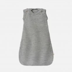 Disana Organic Merino Wool Knit Sleeveless Sleeping Bag - Grey