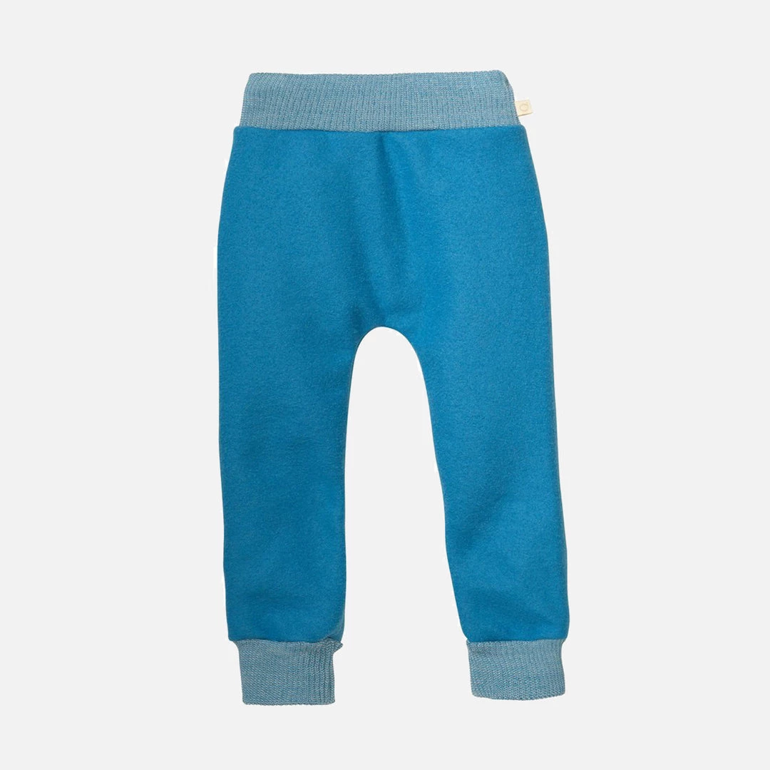Disana Organic Light Weight Boiled Merino Wool Cuffed Pants - Blue Jay SALE 4 Disana Organic Light Weight Boiled Merino Wool Cuffed Pants - Blue Jay SALE