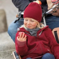 Disana Organic Boiled Merino Wool Outdoor Coat - Bordeaux