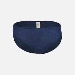 Engel Adults Women's Organic Merino Wool & Silk Bikini Briefs - Marine