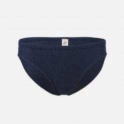 Engel Adults Women's Organic Cotton Rib Bikini Briefs - Indigo