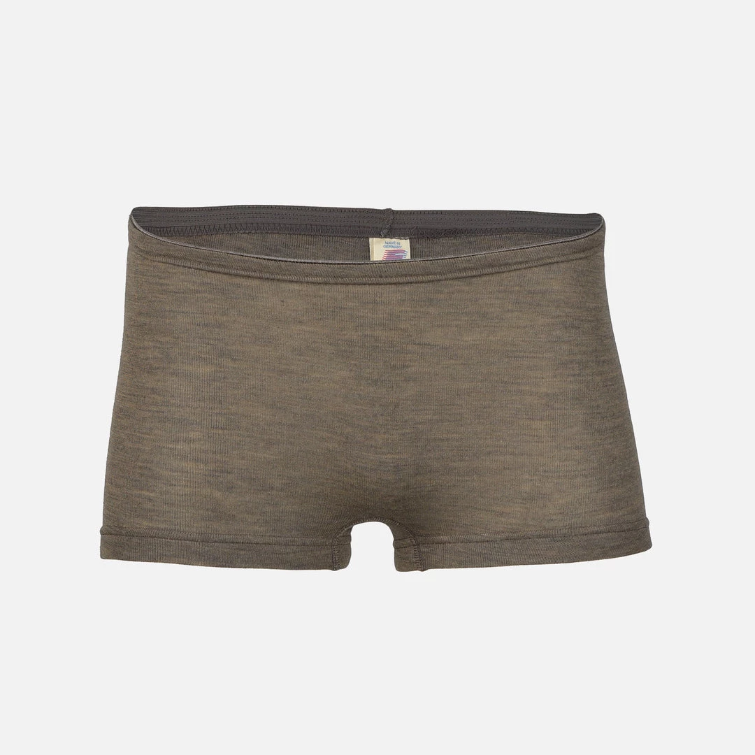 Engel Women's Organic Merino Wool & Silk Boxer Shorts - Walnut 5 Engel Women's Organic Merino Wool & Silk Boxer Shorts - Walnut