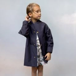 Faire Child Waterproof Midi Raincoat - False Indigo