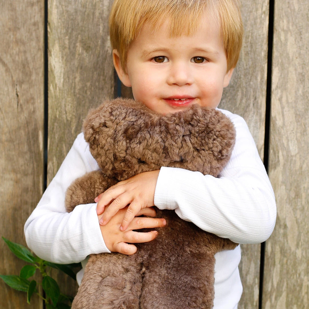 FLATOUTbear Sheepskin Bear - Chocolate Toys 4 FLATOUTbear Sheepskin Bear - Chocolate Toys
