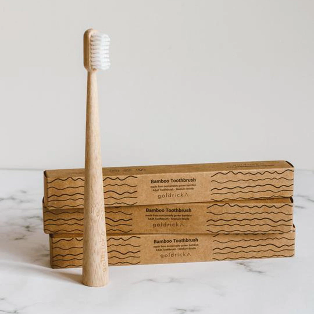 Goldrick Bamboo Toothbrushes - More Options 8 Goldrick Bamboo Toothbrushes - More Options