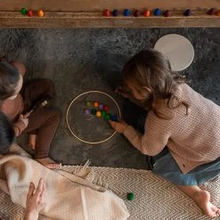 Grapat Wooden Rainbow Eggs Mandala - 36 Pieces SALE 22 Grapat Wooden Rainbow Eggs Mandala - 36 Pieces SALE