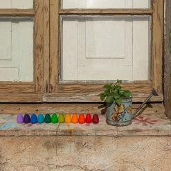 Grapat Wooden Rainbow Eggs Mandala - 36 Pieces SALE 24 Grapat Wooden Rainbow Eggs Mandala - 36 Pieces SALE