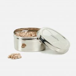 A Slice Of Green Stainless Steel Bundi Square Container