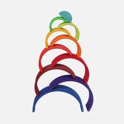 Grimms 10 Piece Wooden Rainbow - Counting Toys