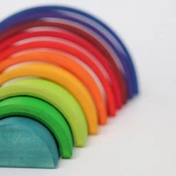 Grimms 10 Piece Wooden Rainbow - Counting Toys