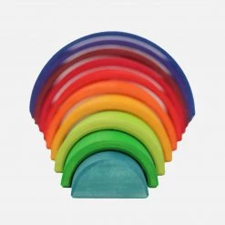 Grimms 10 Piece Wooden Rainbow - Counting Toys