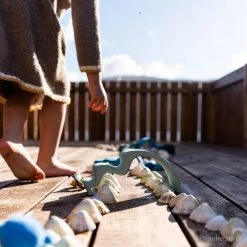 Grimms Wooden Water Waves Stacking Toy