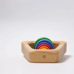 Grimms Rainbow Rattle Pyramid