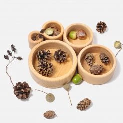 Grimms Baby Gifts Natural Wood Set Of Small Bowls