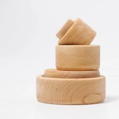 Grimms Baby Gifts Natural Wood Set Of Small Bowls
