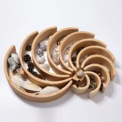 Grimms 12 Piece Wooden Rainbow - Natural Toys