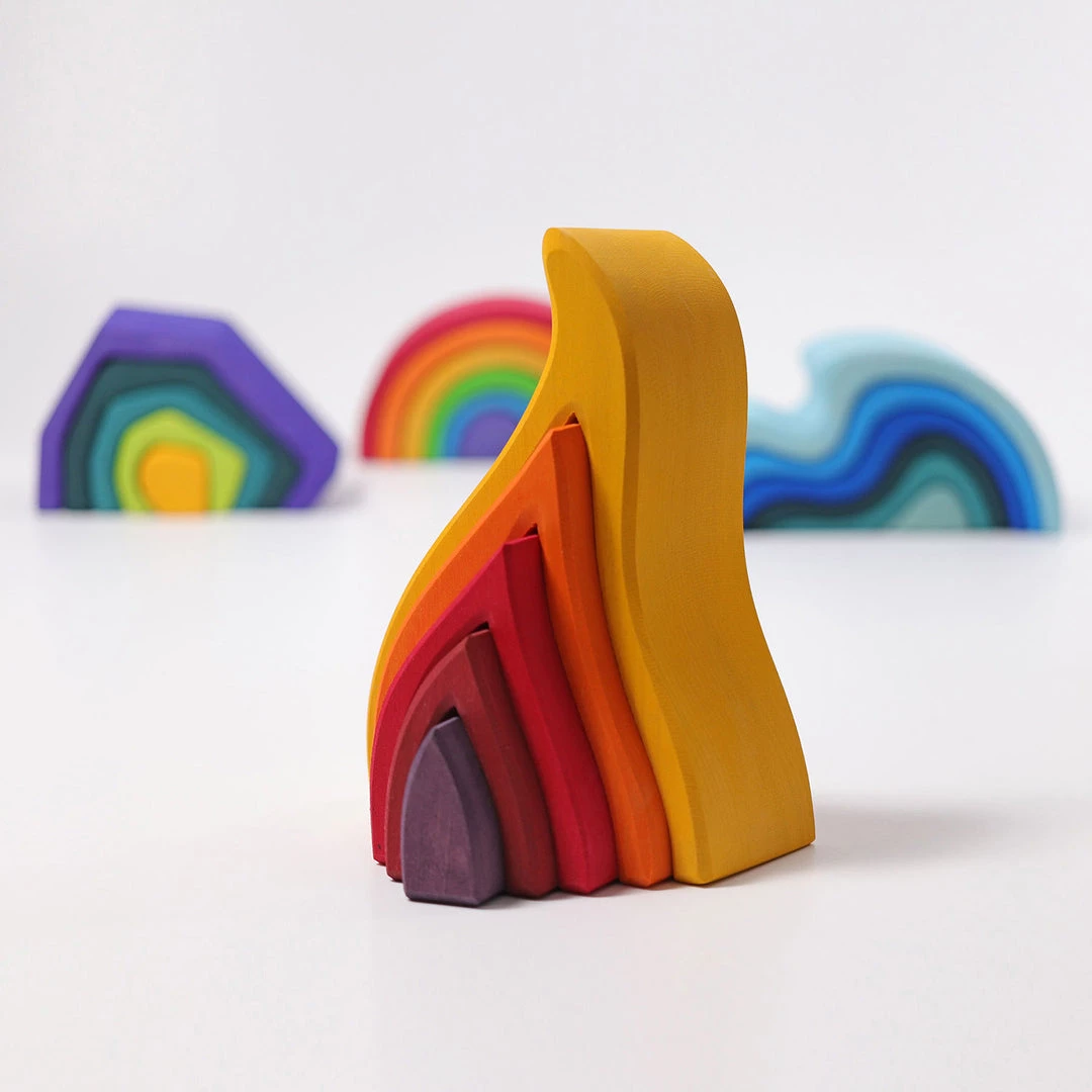 Grimms Toys Wooden Fire Stacking Toy 9 Grimms Toys Wooden Fire Stacking Toy
