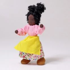 Grimms Toys Handmade Cotton Doll - Mrs Ebenholz 12 Grimms Toys Handmade Cotton Doll - Mrs Ebenholz