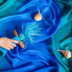 Sarah's Silks Toys Large Enchanted Play Silks - Deep Ocean