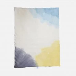 Whole Hand Dyed Wool Crepe Wawa Quilt - Rainbow Grey