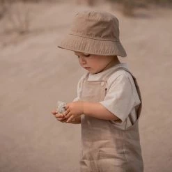 Huttelihut Cotton Canvas Festival Hat - Khaki Cotton & Linen
