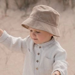 Huttelihut Cotton Canvas Festival Hat - Khaki Cotton & Linen