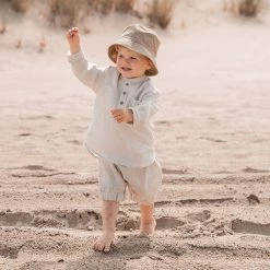 Huttelihut Cotton Canvas Festival Hat - Khaki Cotton & Linen