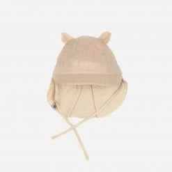 Huttelihut Cotton Muslin Safari Sun Hat - Camel Cotton & Linen