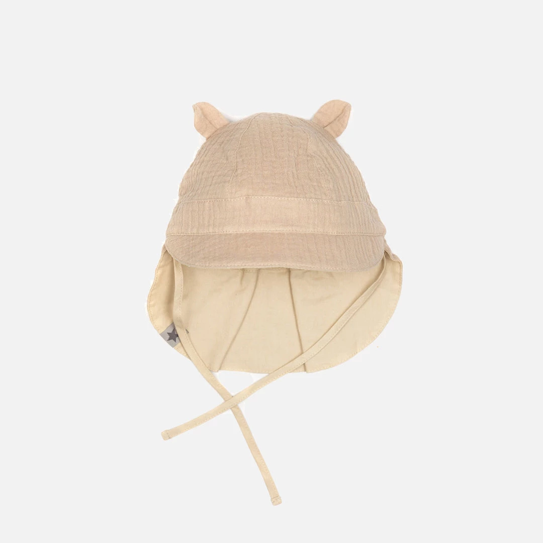 Huttelihut Cotton Muslin Safari Sun Hat - Camel Cotton & Linen 3 Huttelihut Cotton Muslin Safari Sun Hat - Camel Cotton & Linen