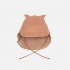 Huttelihut Cotton Muslin Safari Sun Hat - Marsala