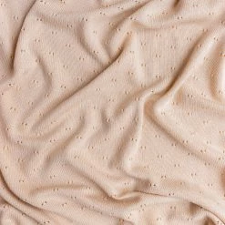 Hvid Merino Wool Bibi Pointelle Blanket/Swaddle - Oat Baby Gifts