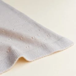 Hvid Merino Wool Bibi Pointelle Blanket/Swaddle - Off White Baby Sleep & Blankets