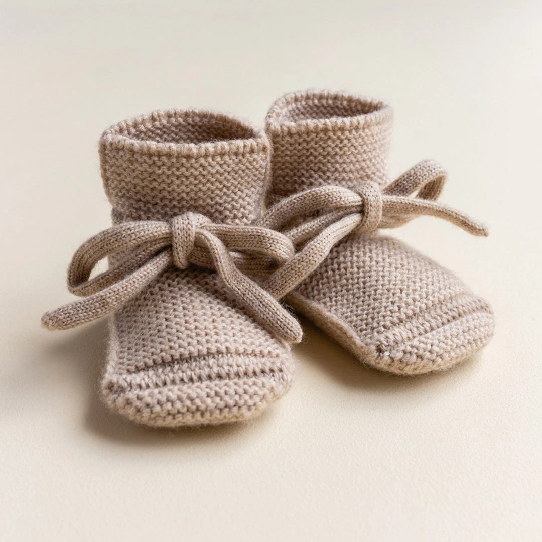 Hvid Merino Wool Booties - Sand 5 Hvid Merino Wool Booties - Sand