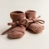 Hvid Merino Wool Booties - Terracotta Baby Wool