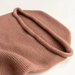 Hvid Merino Wool Cocoon - Terracotta