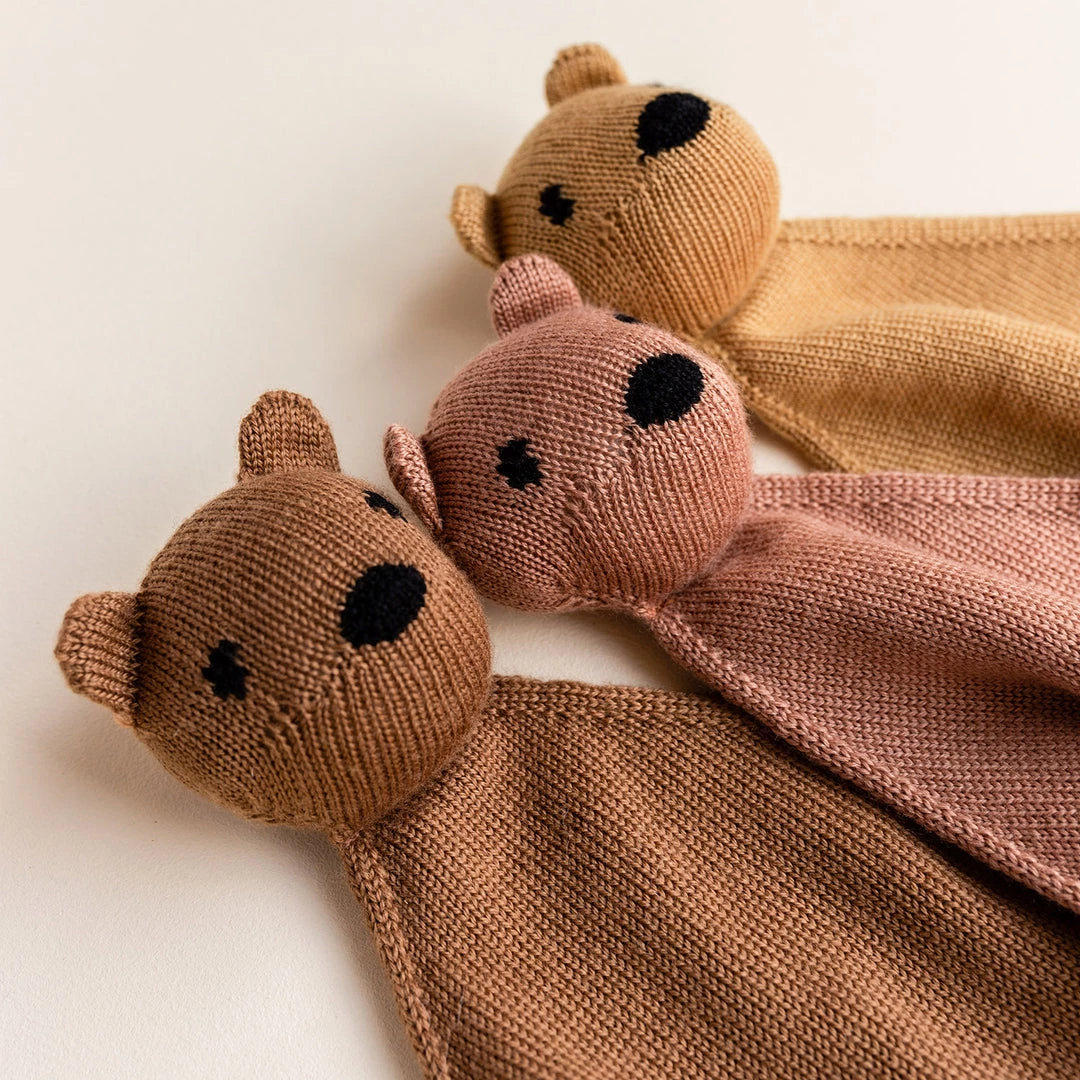 Hvid Merino Wool Tokki Teddy Comforter - Terracotta Toys 6 Hvid Merino Wool Tokki Teddy Comforter - Terracotta Toys