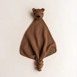 Hvid Baby Gifts Merino Wool Tokki Teddy Comforter - Chocolate