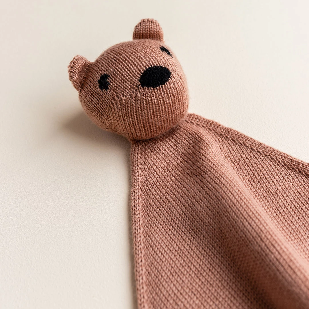 Hvid Merino Wool Tokki Teddy Comforter - Terracotta Toys 4 Hvid Merino Wool Tokki Teddy Comforter - Terracotta Toys