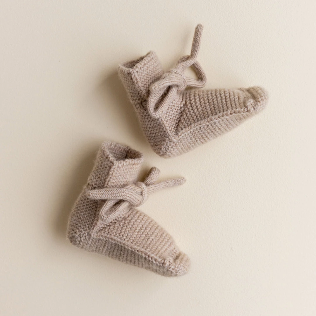 Hvid Merino Wool Booties - Sand 6 Hvid Merino Wool Booties - Sand