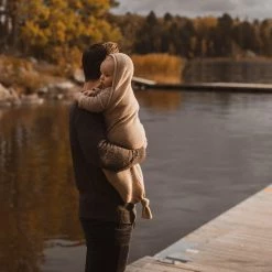 Hvid Merino Wool Cocoon - Sand Baby Gifts