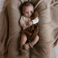 Hvid Baby Gifts Merino Wool Tokki Teddy Comforter - Chocolate