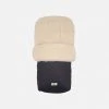 Kaiser Organic Cotton Vegetable/Mimosa Tanned Sheepskin Universal Pushchair Footmuff - Dark Anthracite 2 Kaiser Organic Cotton Vegetable/Mimosa Tanned Sheepskin Universal Pushchair Footmuff - Dark Anthracite